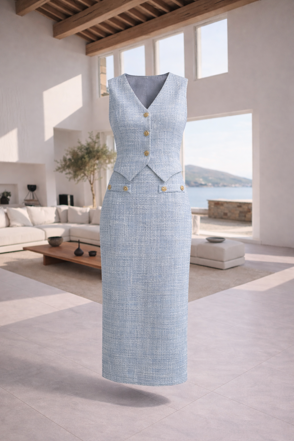 Elegant Maxi Skirt Set