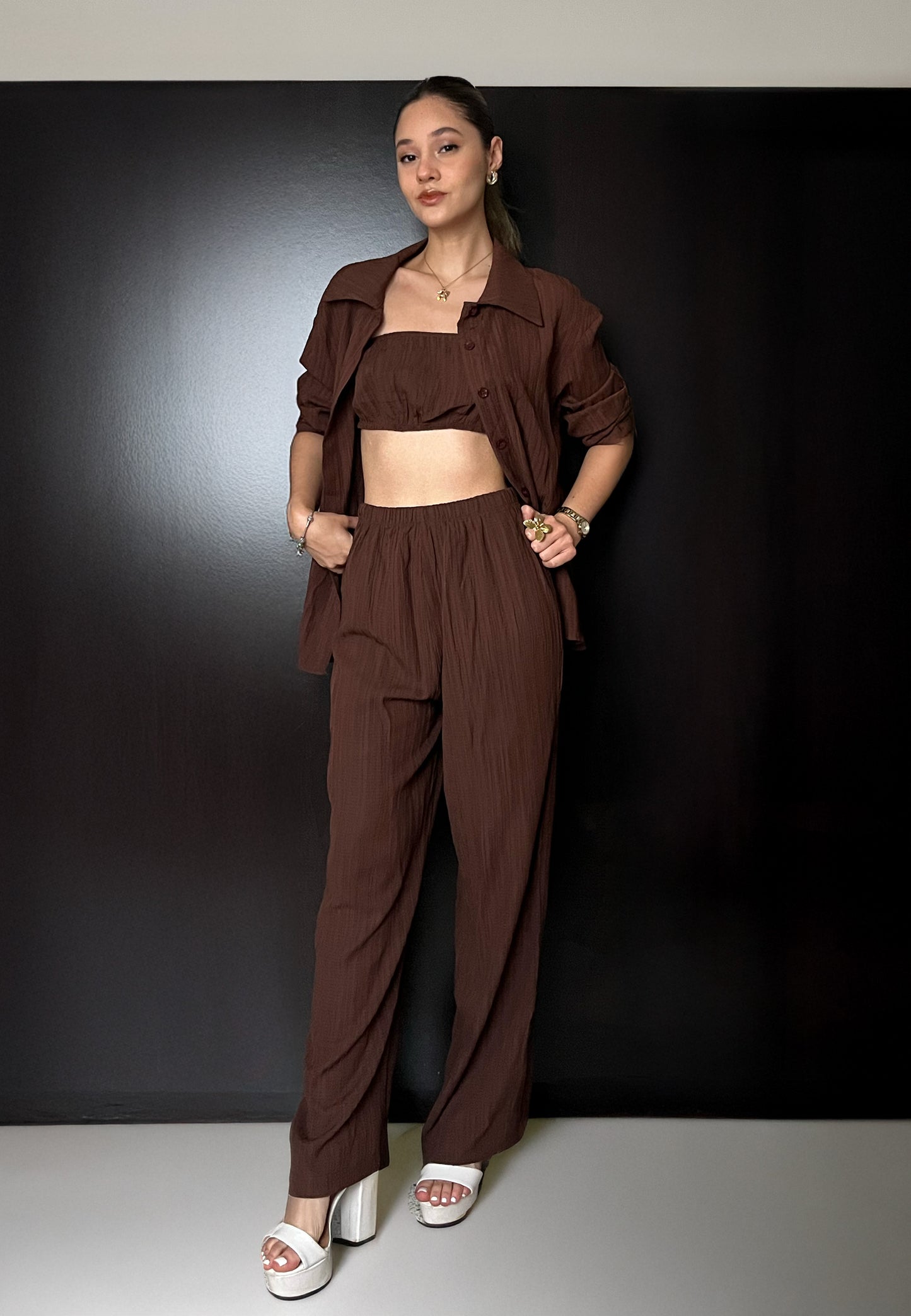 Brown Casual Set