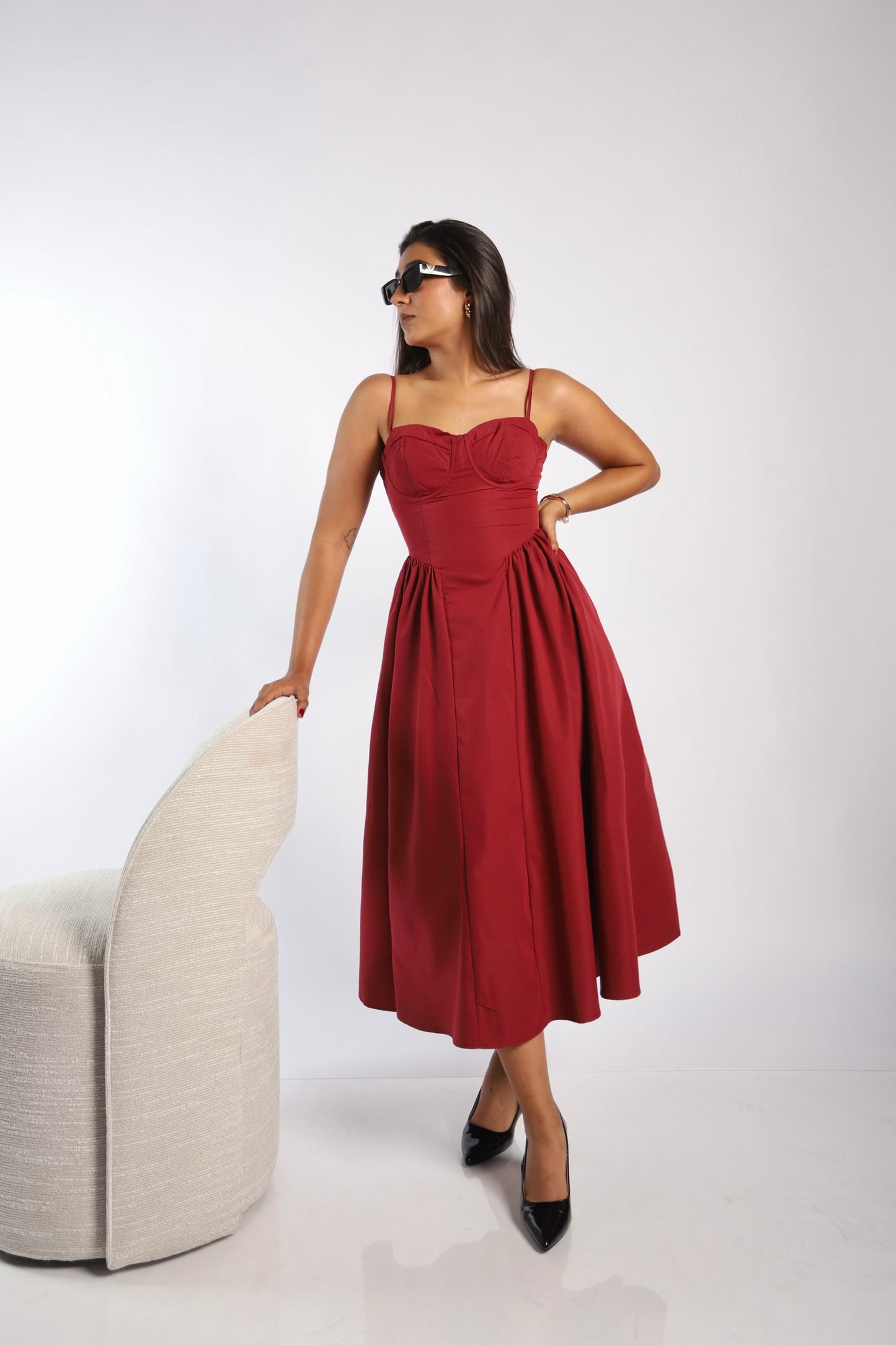 Burgundy Dress