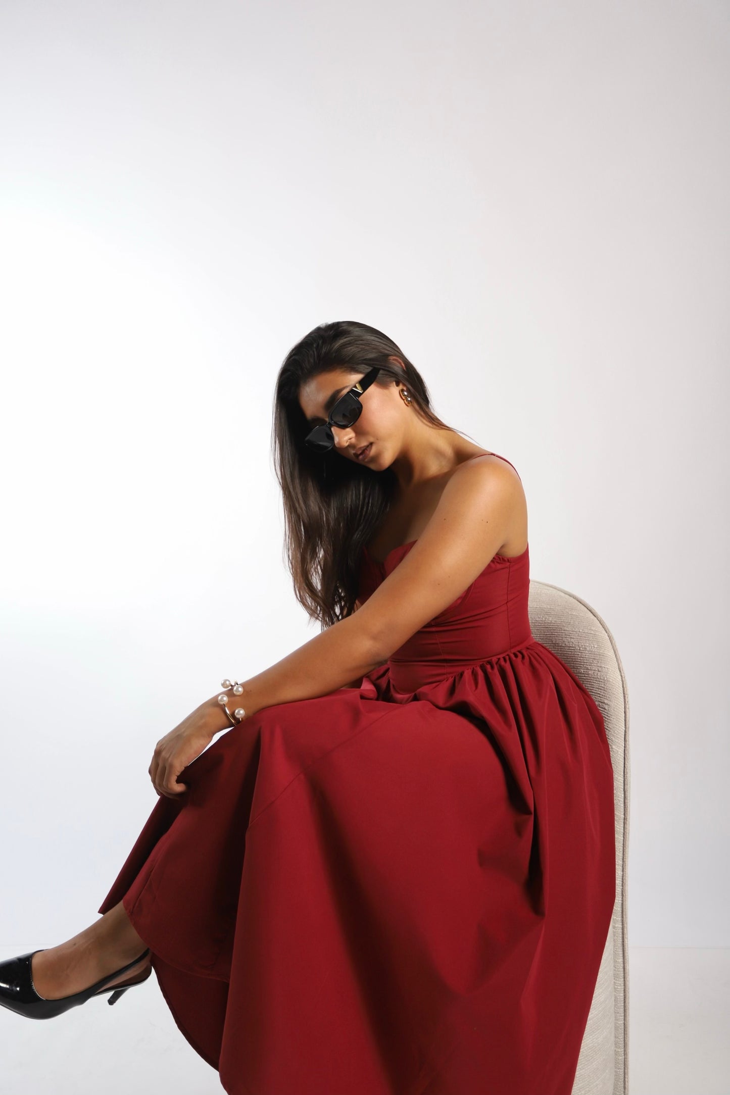 Burgundy Dress