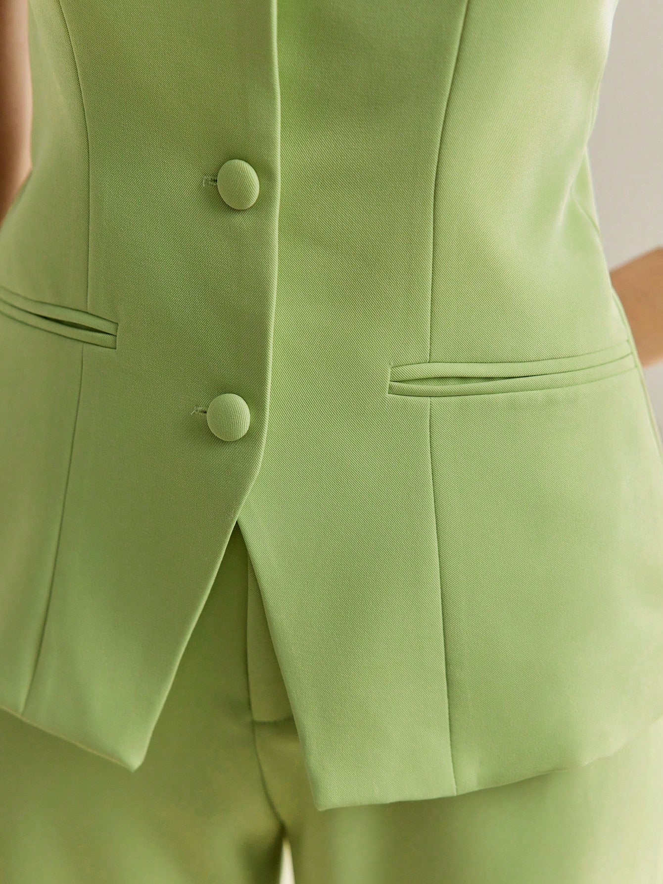 Camisa Strapless Color Verde Limon