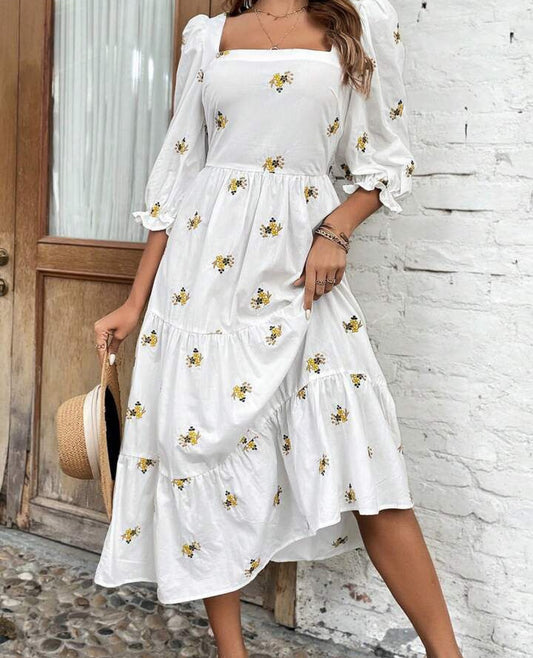 Yellow Flower Dress