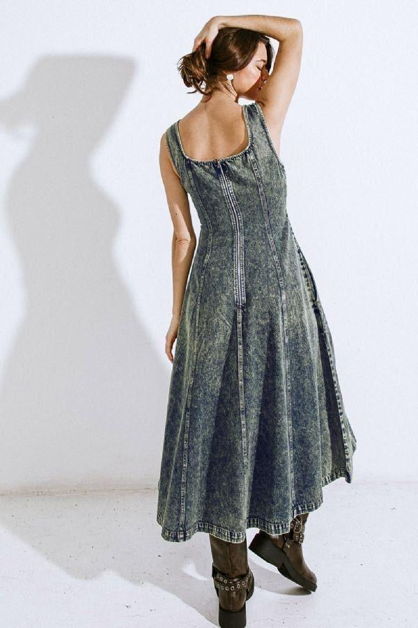 Denim Midi Dress