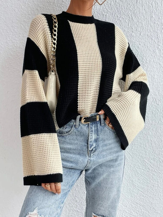 Sueter Beige y Negro