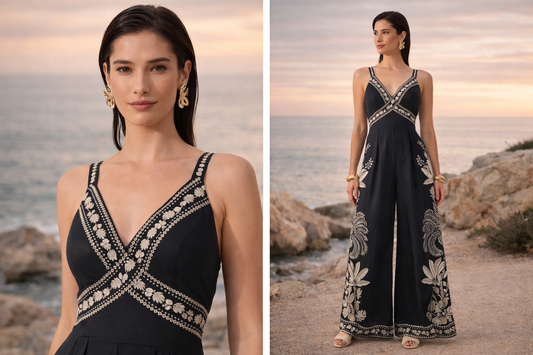 Casual Palm Jumpsuit