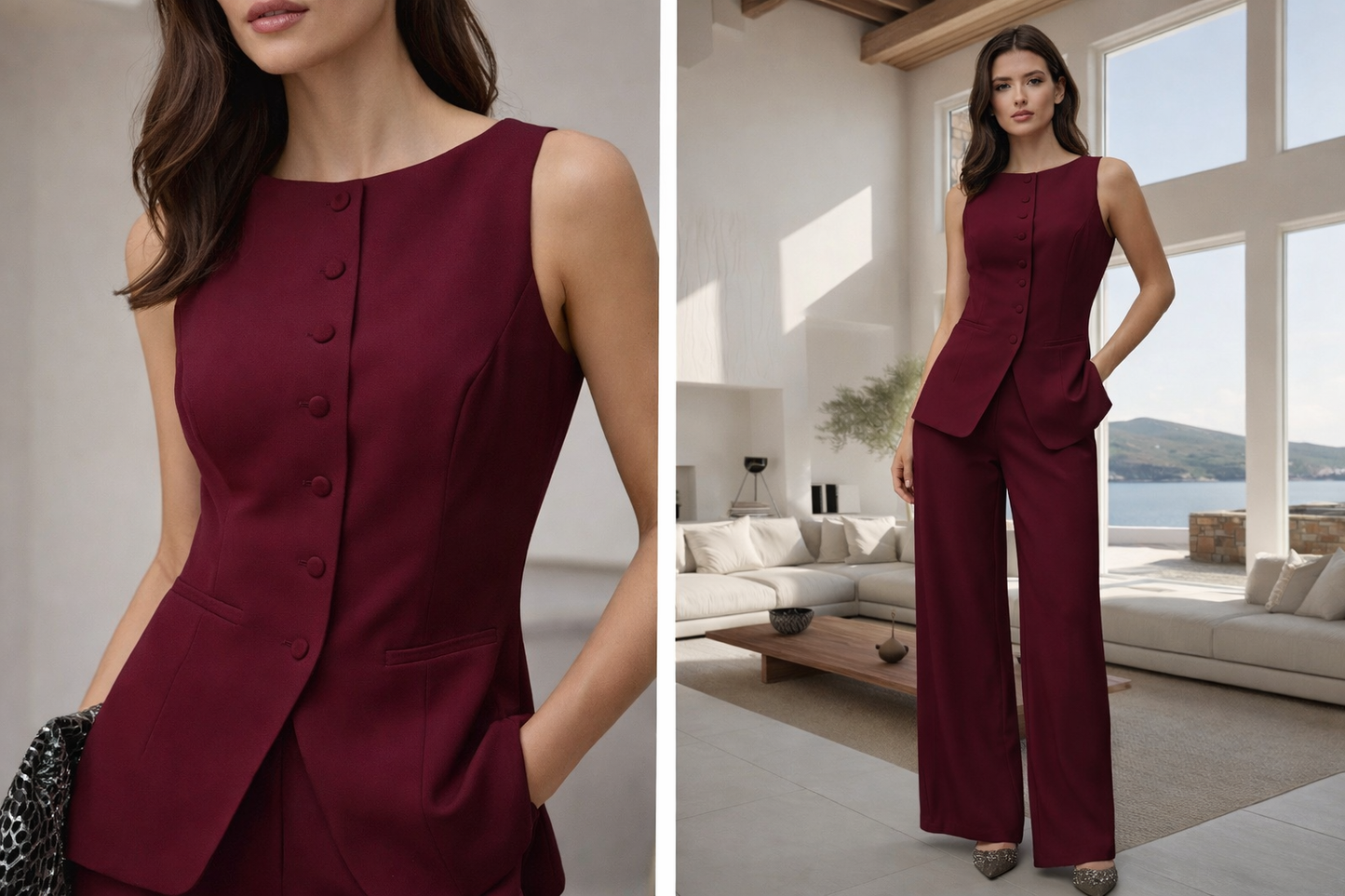Burgundy Office Set