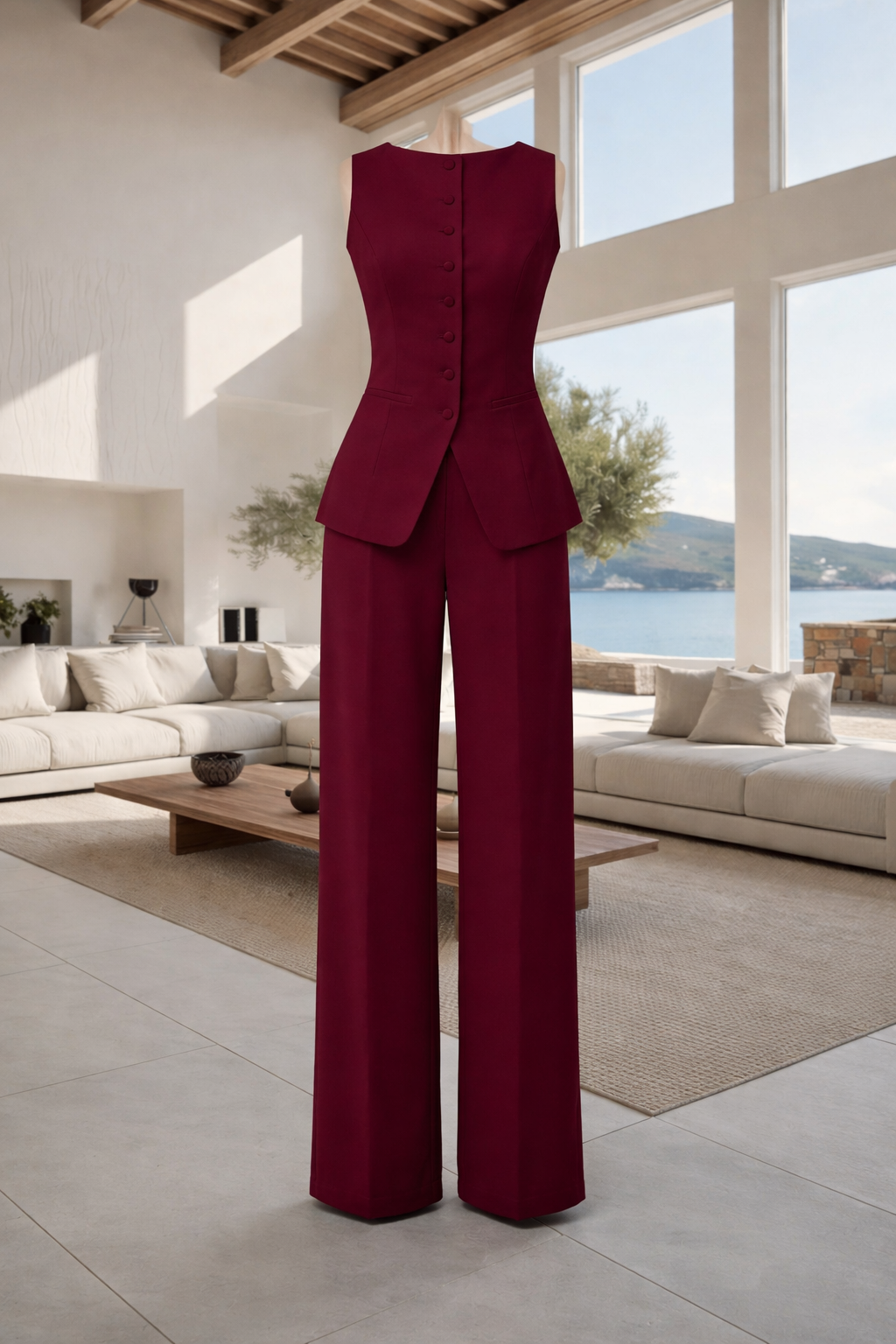Burgundy Office Set
