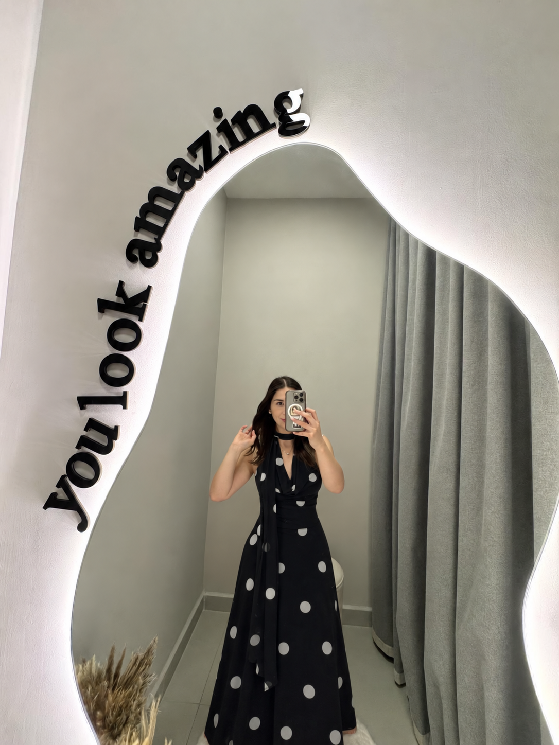 Midi Polka Dots Dress