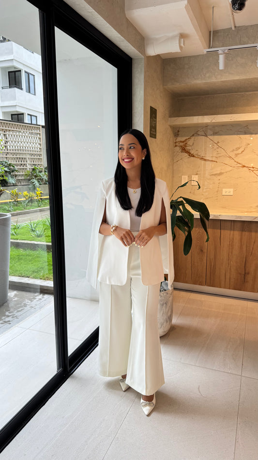 White Cape Blazer