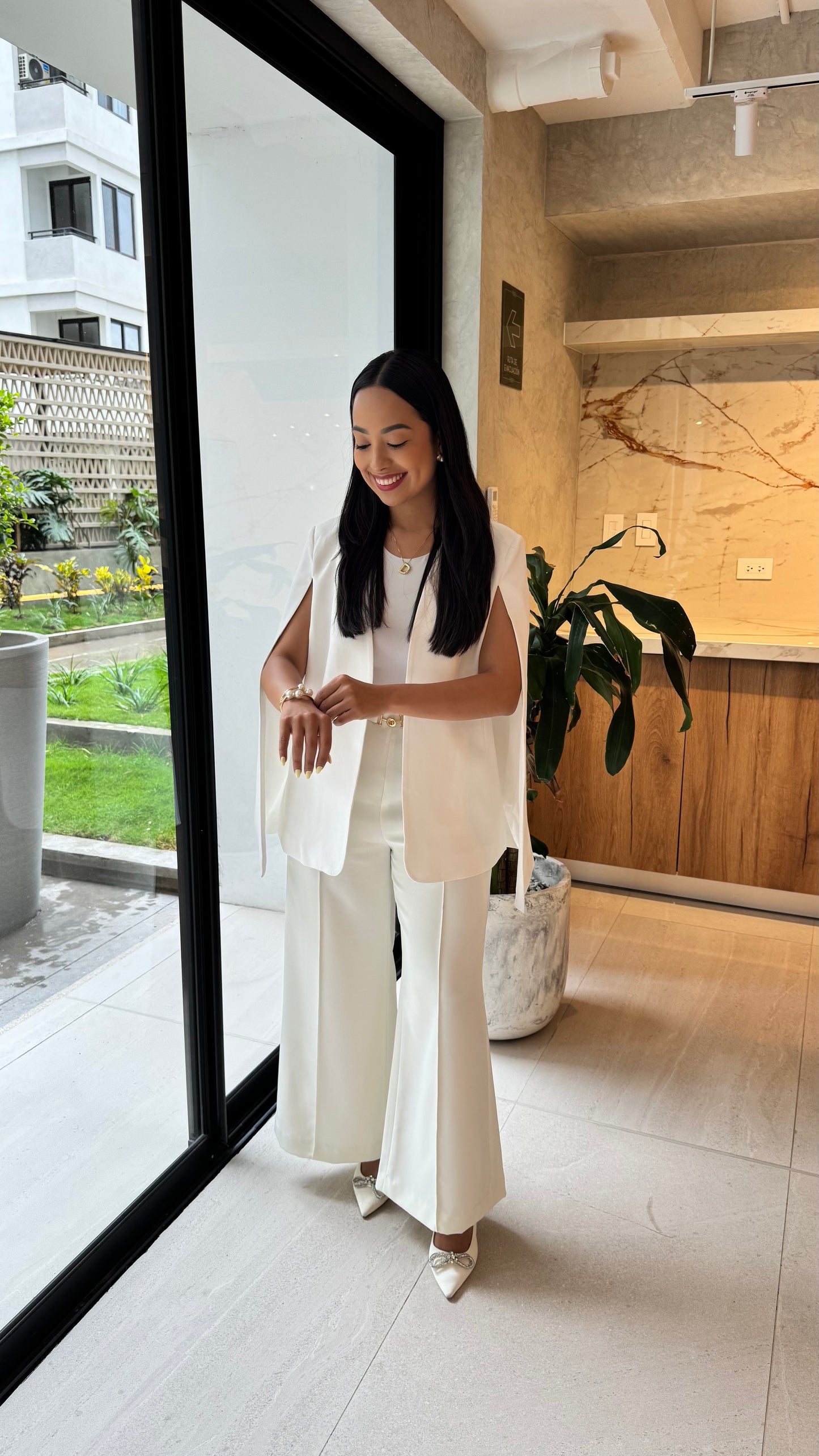 White Cape Blazer