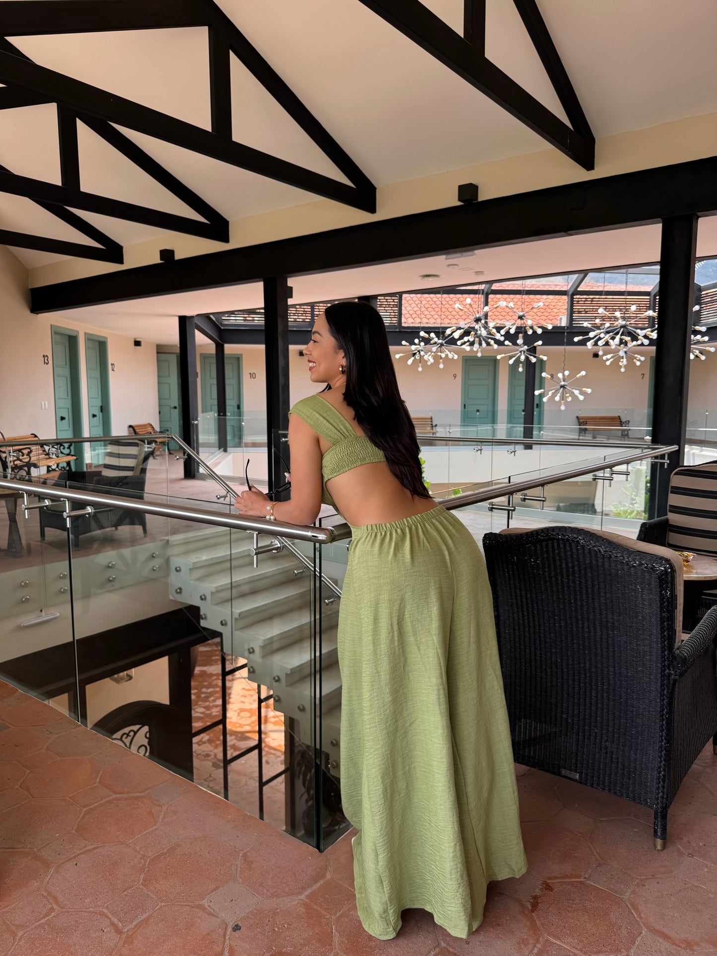 Olive Boho Jumpsuit