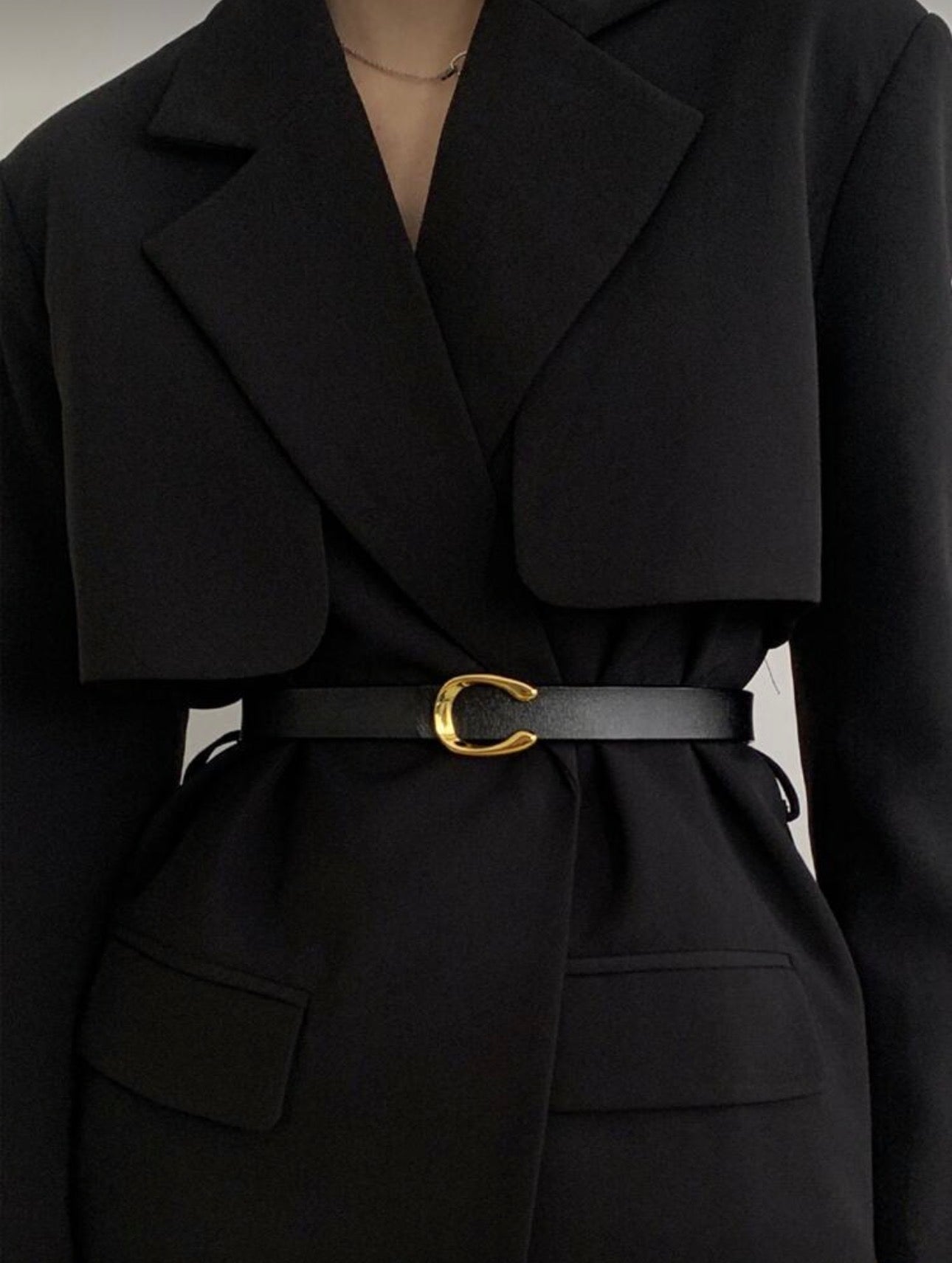 2pcs Black & White Spring Dress