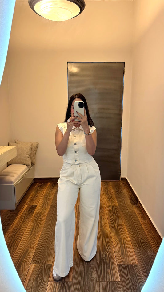 Ivory Denim Set