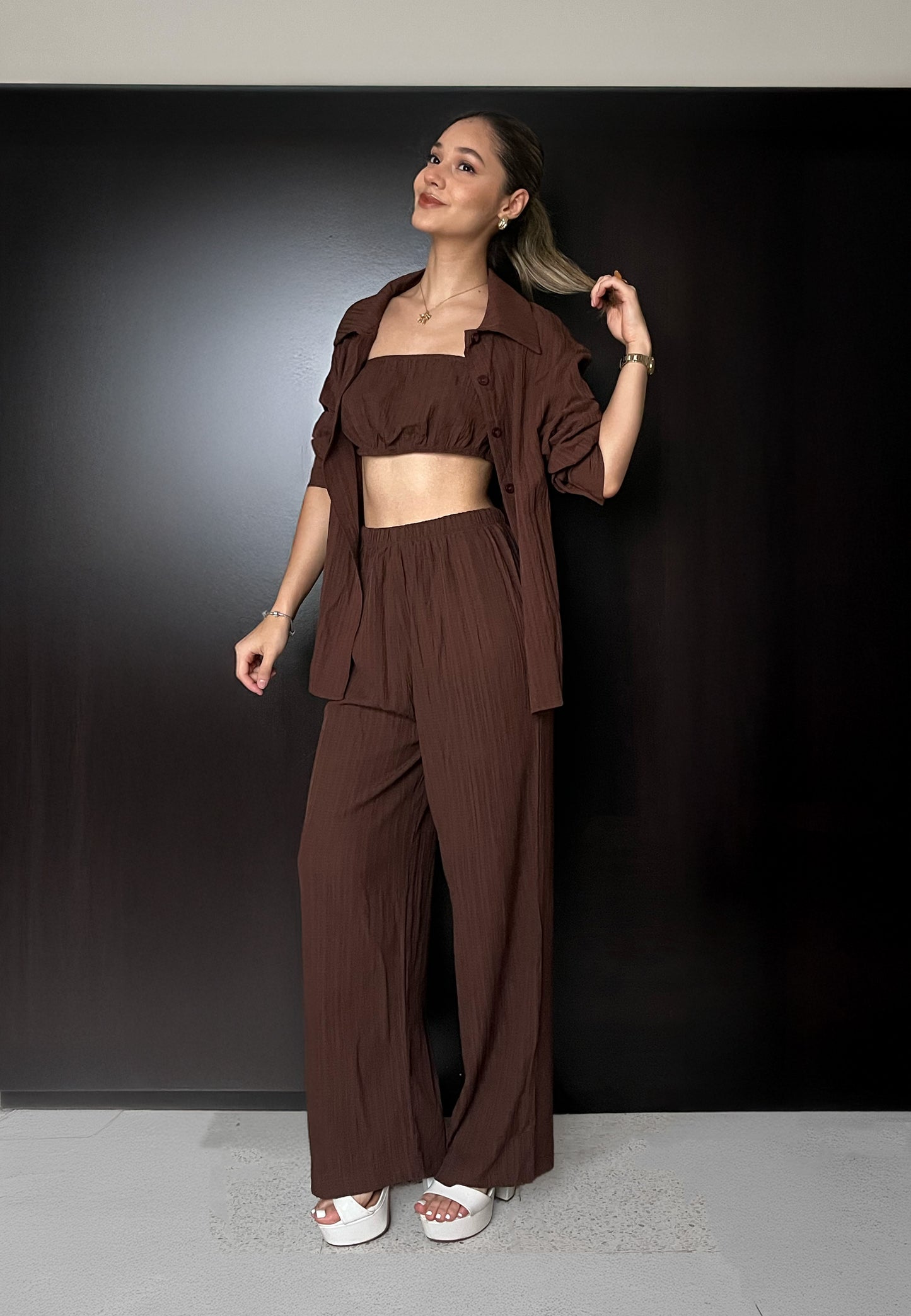 Brown Casual Set