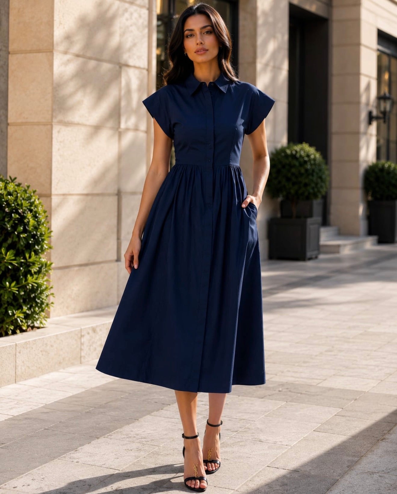 Navy Blue Dress