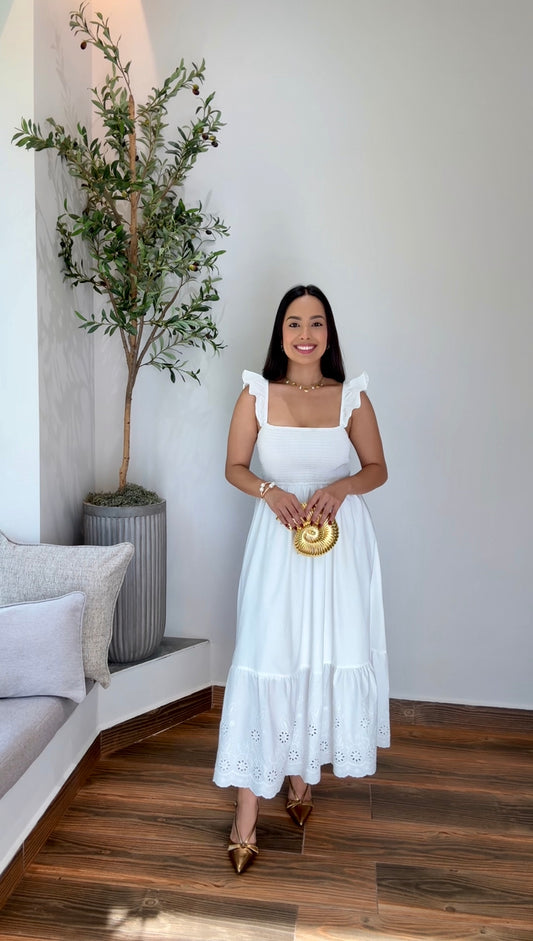 White Midi Dress