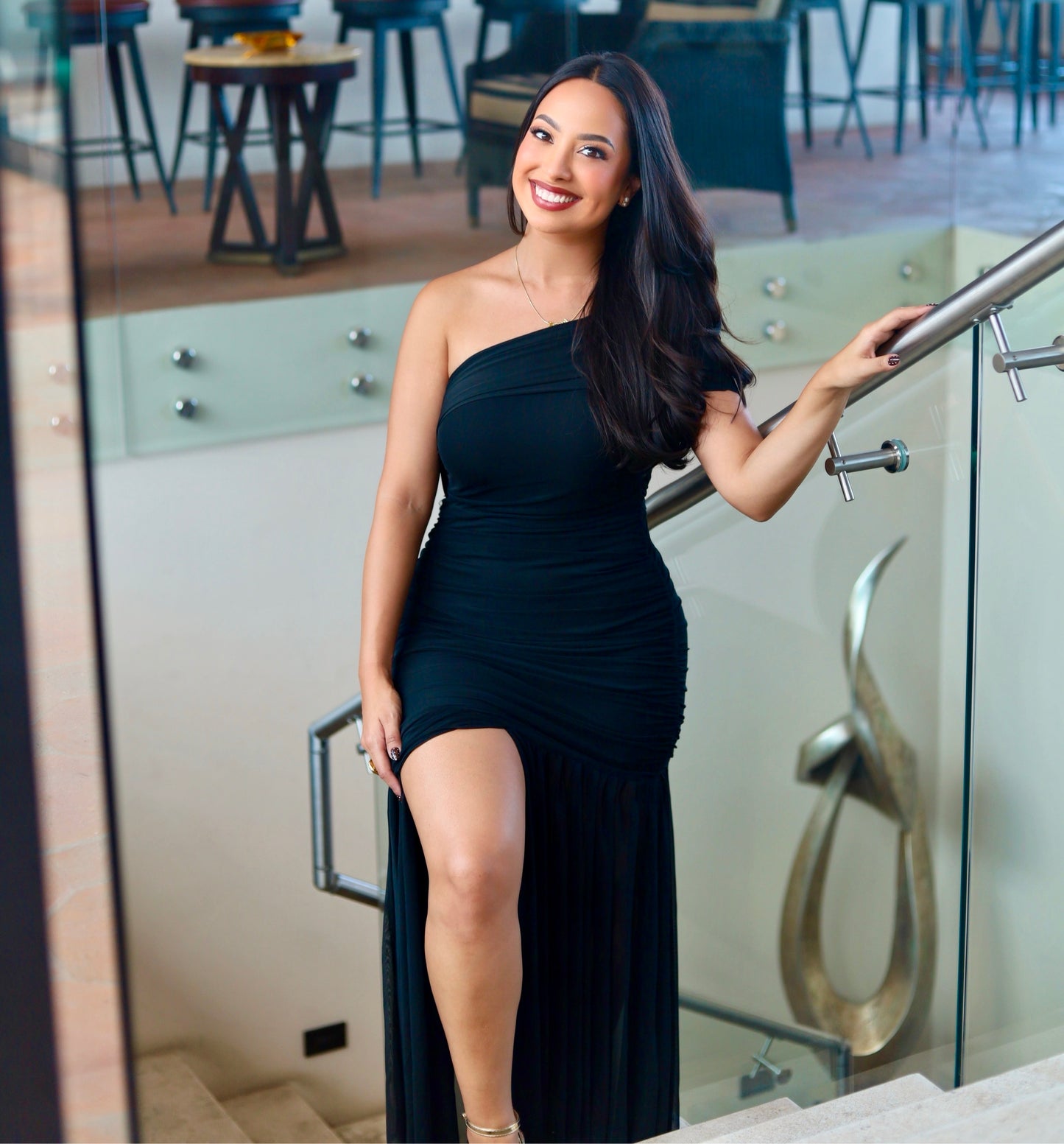 Black Elegant Slim Dress