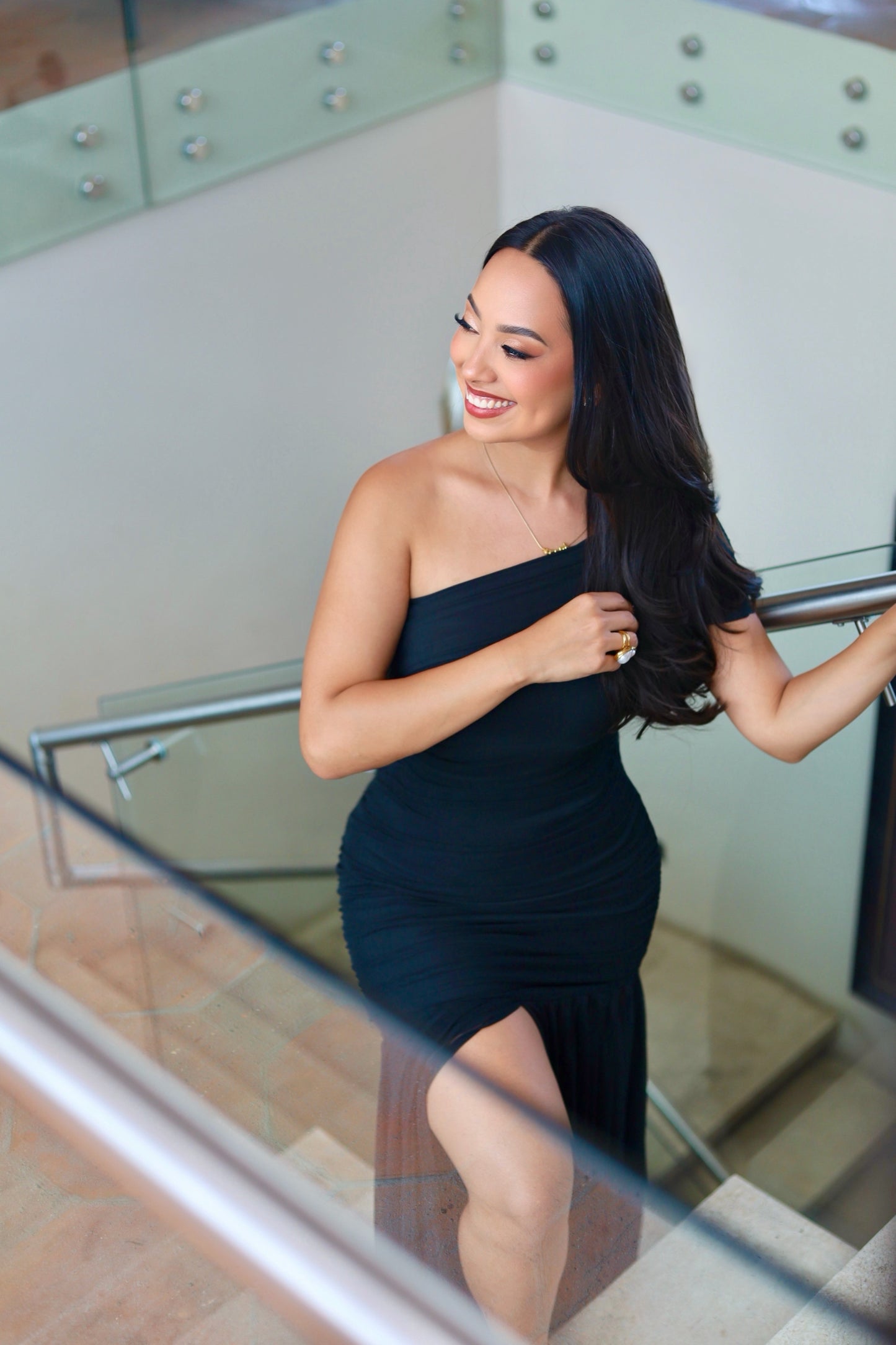 Black Elegant Slim Dress